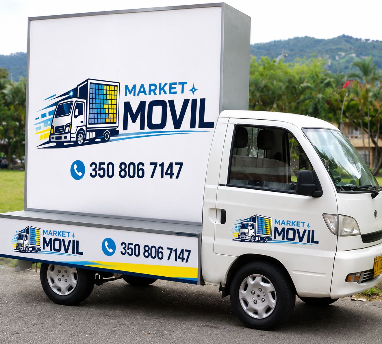 Carro valla en lona de Market Móvil